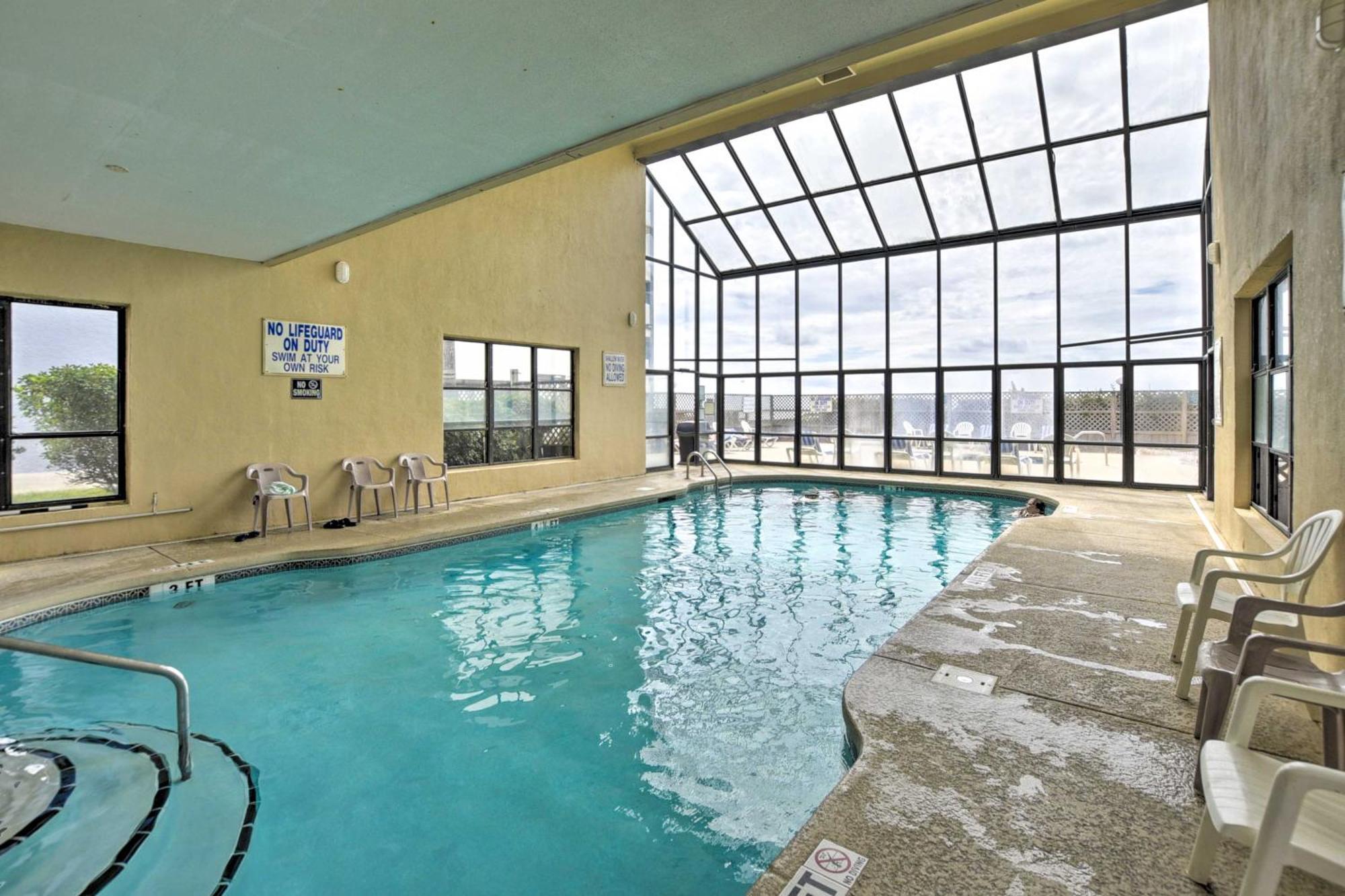 Oceanfront North Myrtle Beach Condo With Indoor Pool 외부 사진
